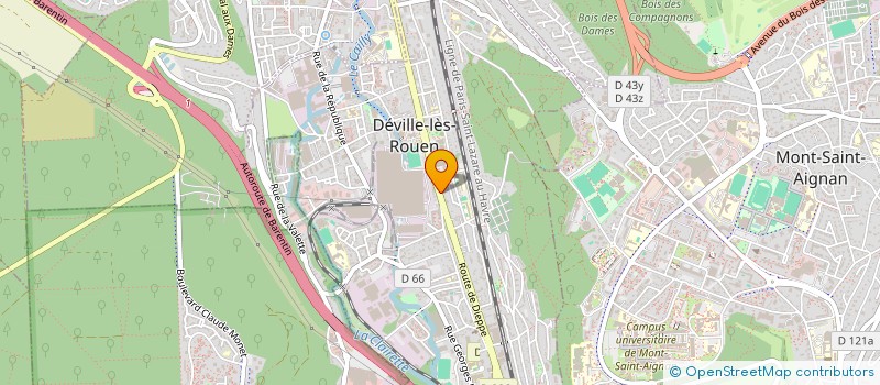 localisation de l'entreprise HOT SUSHI  DEVILLE-LES-ROUEN