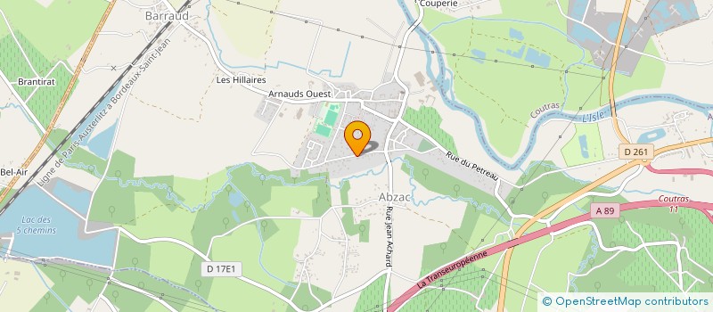 localisation de l'entreprise HOT TECHNIQUE  ABZAC