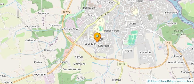 localisation de l'entreprise HOT WHEEL KIDS  PONT-L'ABBE