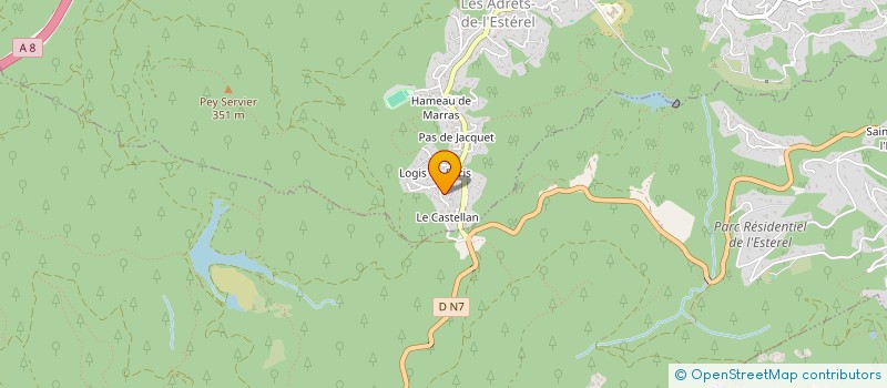 localisation de l'entreprise HOTACCUEIL  LES ADRETS DE L ESTEREL