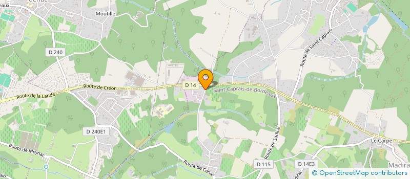 localisation de l'entreprise HOTE MONTAGNE  SAINT-CAPRAIS-DE-BORDEAUX