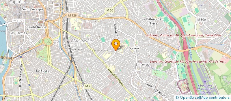 localisation de l'entreprise HOTEI INVEST à TOULOUSE