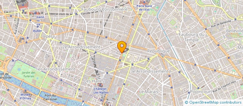 localisation de l'entreprise HOTEL 123 SEBASTOPOL  PARIS