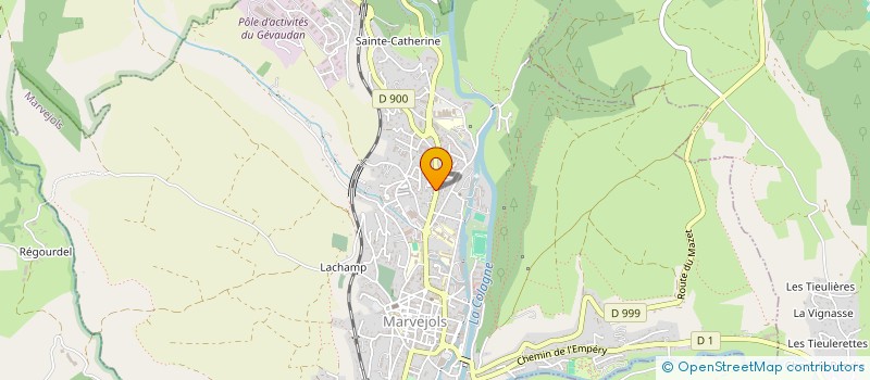 localisation de l'entreprise HOTEL 2  MARVEJOLS