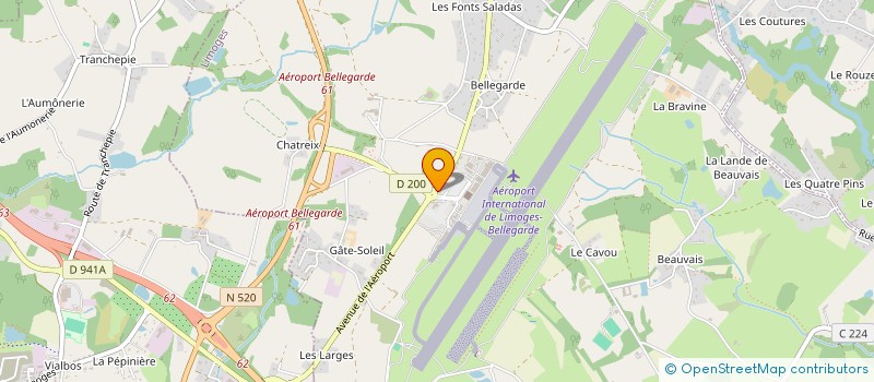 localisation de l'entreprise HOTEL 87 à LIMOGES