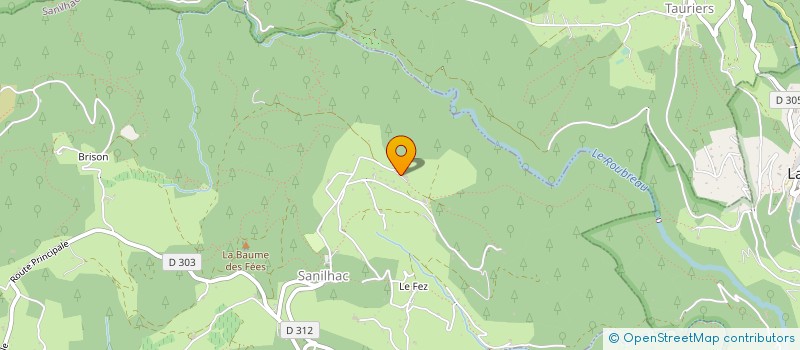 localisation de l'entreprise HOTEL AFCC  SANILHAC