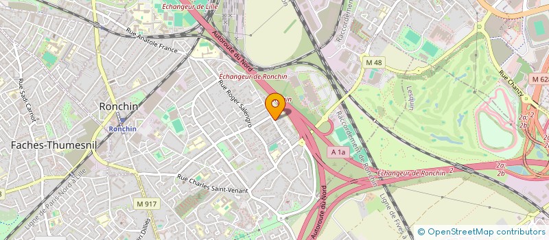 localisation de l'entreprise HOTEL AGATI RUFIN RONCHIN  RONCHIN