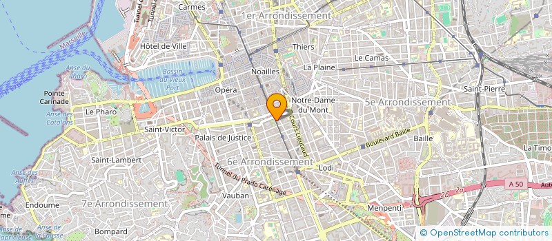 localisation de l'entreprise HOTEL ALEXANDRE 1ER à MARSEILLE