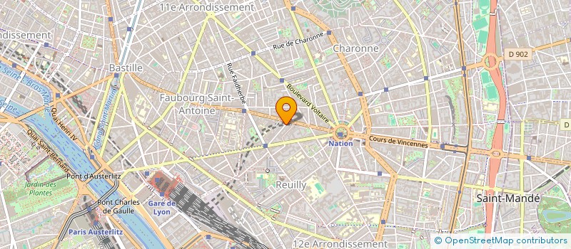 localisation de l'entreprise HOTEL AMADEUS à PARIS