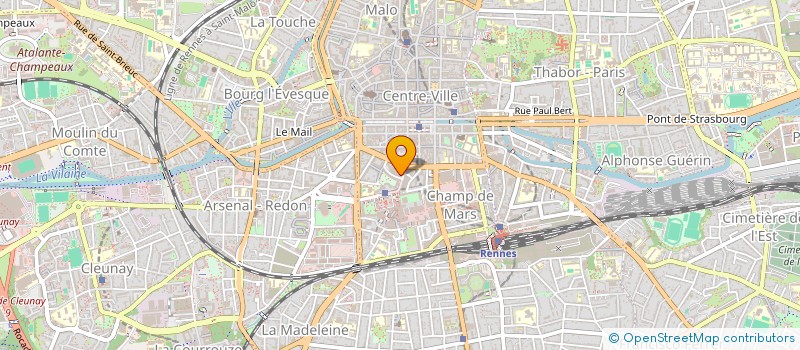 localisation de l'entreprise HOTEL ANNE DE BRETAGNE à RENNES