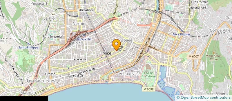 localisation de l'entreprise HOTEL APOLLINAIRE  NICE