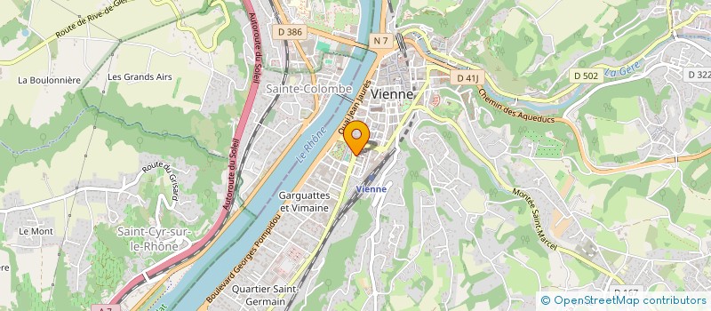 localisation de l'entreprise HOTEL ARCADE VIENNE à VIENNE