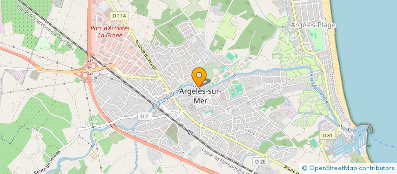 localisation de l'entreprise HOTEL ASTORIA à ARGELES-SUR-MER