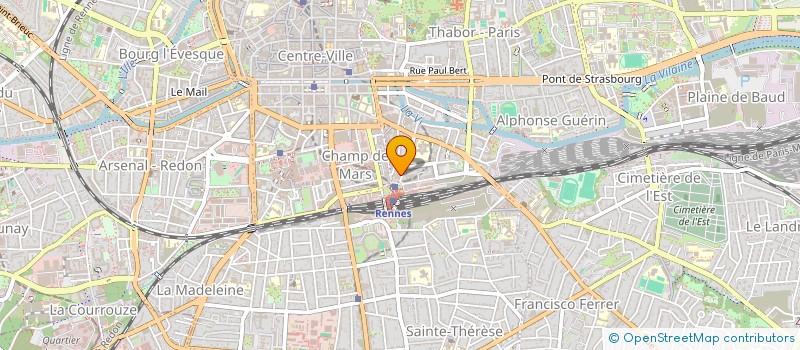 localisation de l'entreprise HOTEL ASTRID à RENNES