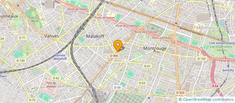 localisation de l'entreprise HOTEL ATLANTIDE à MALAKOFF