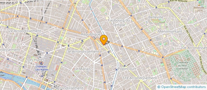 localisation de l'entreprise HOTEL AU COEUR DU HAUT MARAIS  PARIS