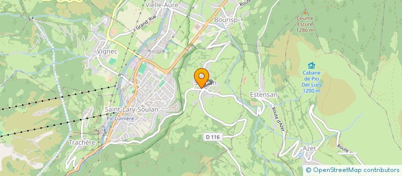 localisation de l'entreprise HOTEL AURELIA  VIELLE-AURE