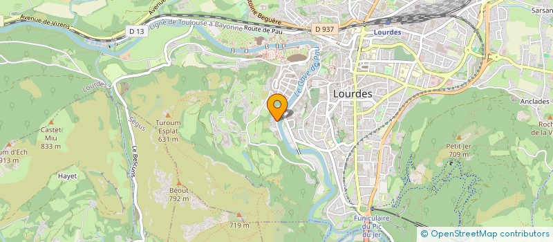 localisation de l'entreprise HOTEL AVE SANTA LUCIA  LOURDES