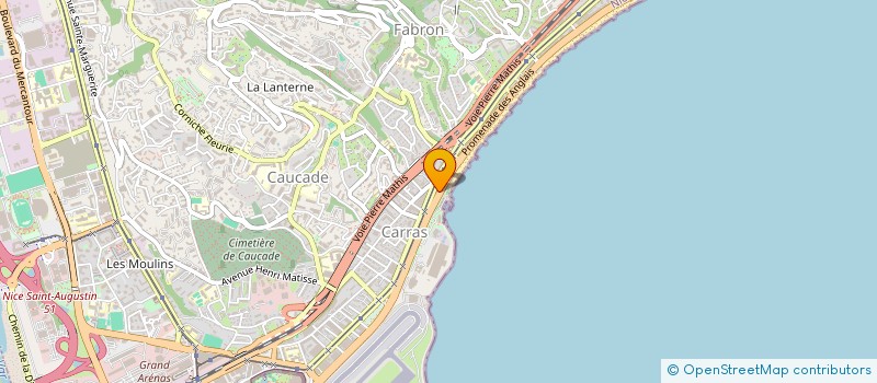 localisation de l'entreprise HOTEL AZUR à NICE