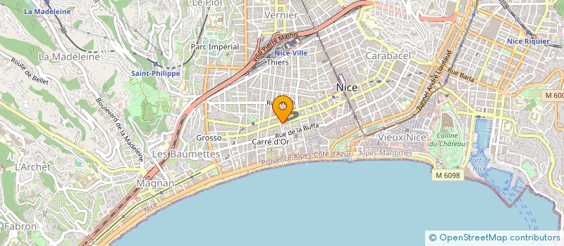 localisation de l'entreprise HOTEL B D C à NICE