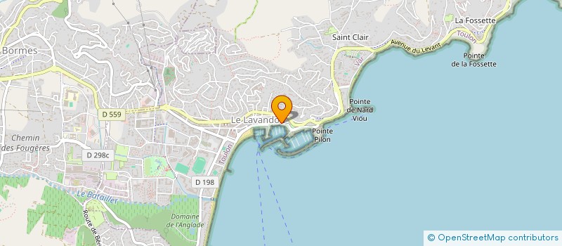 localisation de l'entreprise HOTEL BAPTISTIN à LE LAVANDOU