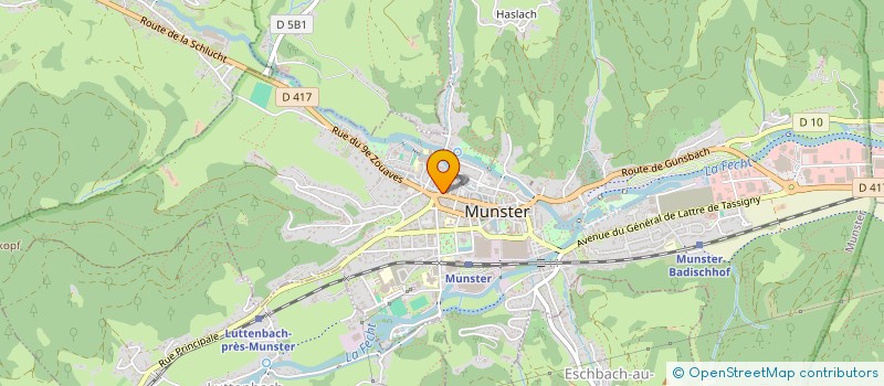 localisation de l'entreprise HOTEL BAR DES VOSGES  MUNSTER