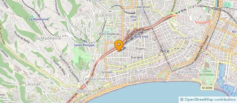localisation de l'entreprise HOTEL BEAU RIVAGE SDG à NICE