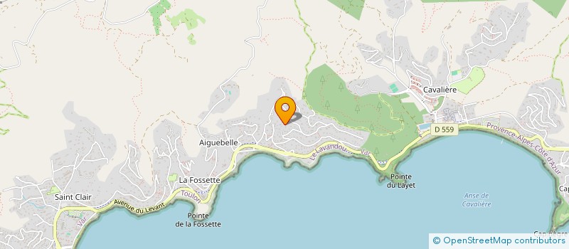 localisation de l'entreprise HOTEL BEAU SOLEIL à LE LAVANDOU