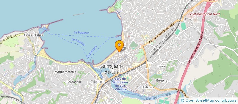 localisation de l'entreprise HOTEL BEL-AIR à SAINT-JEAN-DE-LUZ