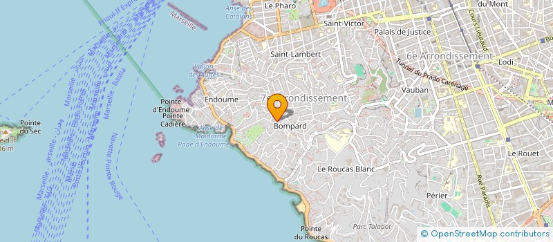 localisation de l'entreprise HOTEL BOMPARD à MARSEILLE