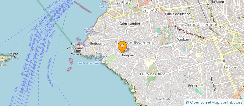 localisation de l'entreprise HOTEL BOMPARD à MARSEILLE