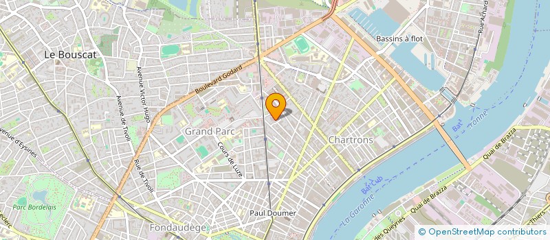 localisation de l'entreprise HOTEL BORDOLAC 2016  BORDEAUX