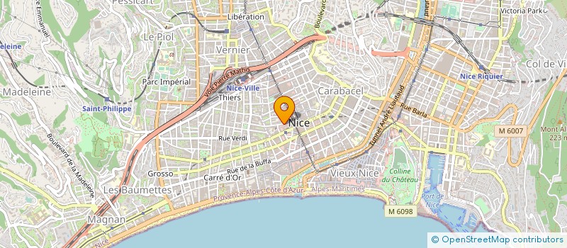 localisation de l'entreprise HOTEL BOREAL à NICE