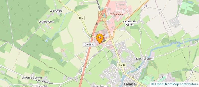 localisation de l'entreprise HOTEL BRANCION  FALAISE