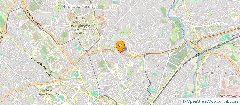localisation de l'entreprise HOTEL BRASSERIE DU SUD à MONTPELLIER