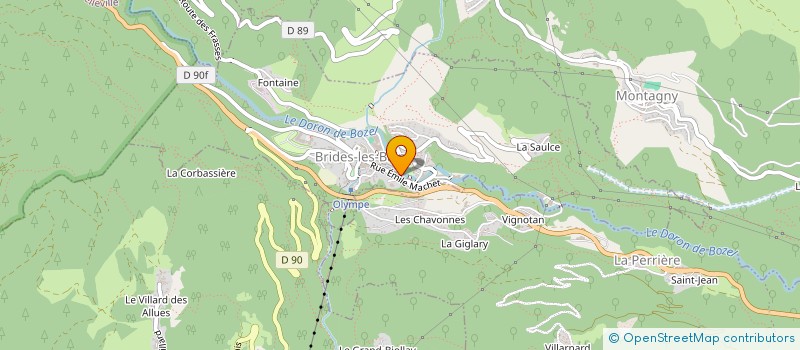 localisation de l'entreprise HOTEL BRIDES LES BAINS à BRIDES-LES-BAINS