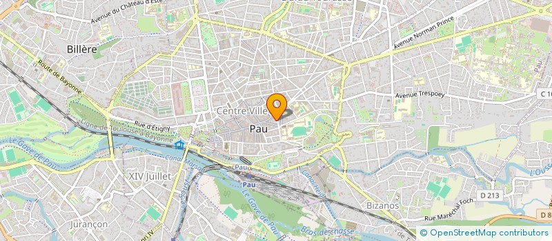 localisation de l'entreprise HOTEL BRISTOL à PAU
