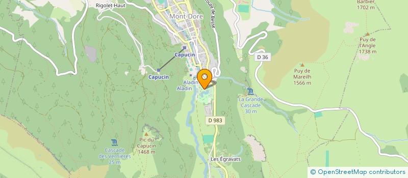 localisation de l'entreprise HOTEL CARLINA  MONT-DORE