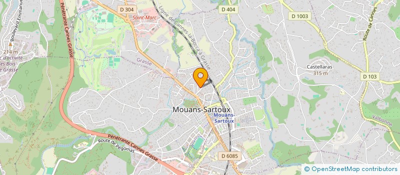 localisation de l'entreprise HOTEL CASTEL ARAS  MOUANS-SARTOUX