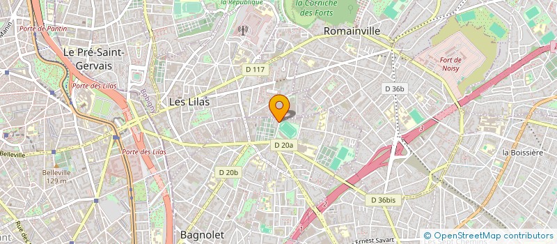 localisation de l'entreprise HOTEL CENTRAL à BAGNOLET