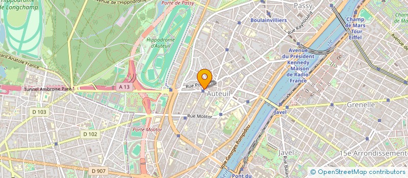 localisation de l'entreprise HOTEL CENTRAL SAINT GERMAIN  PARIS