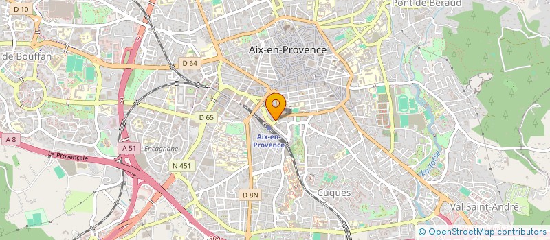 localisation de l'entreprise HOTEL CEZANNE SAS à AIX-EN-PROVENCE