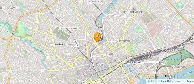 localisation de l'entreprise HOTEL CHATEAUBRIAND à NANTES