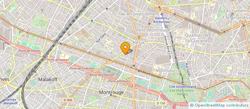 localisation de l'entreprise HOTEL CHATILLON  PARIS