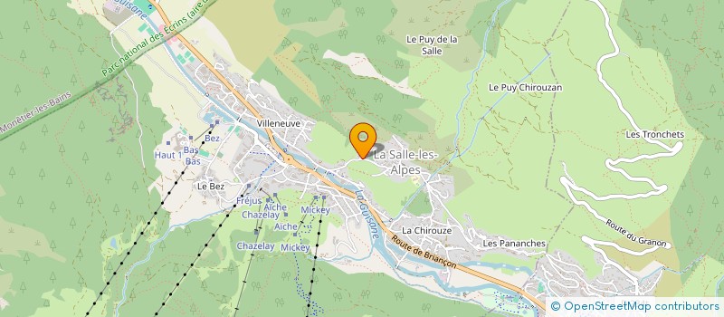 localisation de l'entreprise HOTEL CHRISTIANIA  LA SALLE-LES-ALPES