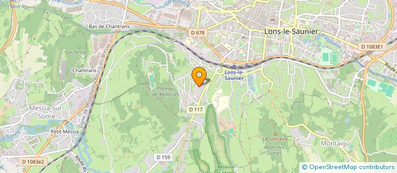 localisation de l'entreprise HOTEL CLUB LE RISOUX  LONS-LE-SAUNIER