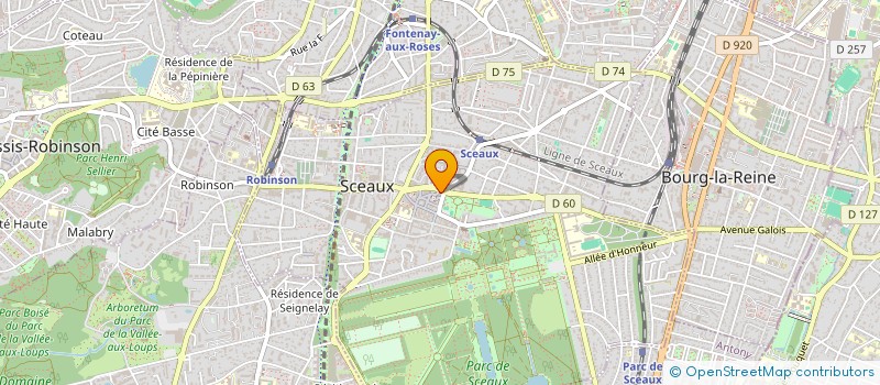 localisation de l'entreprise HOTEL COLBERT à SCEAUX