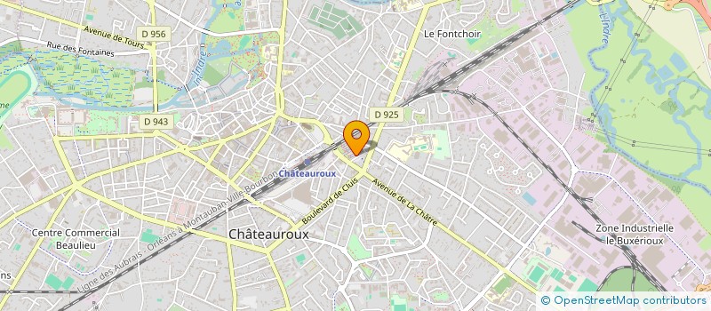 localisation de l'entreprise HOTEL COLBERT INVEST à CHATEAUROUX