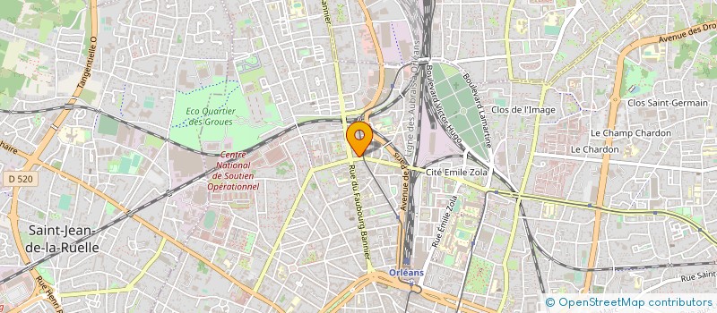 localisation de l'entreprise HOTEL COLIGNY à ORLEANS