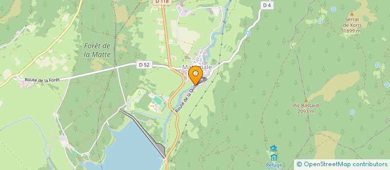 localisation de l'entreprise HOTEL CORRIEU  LA LLAGONNE